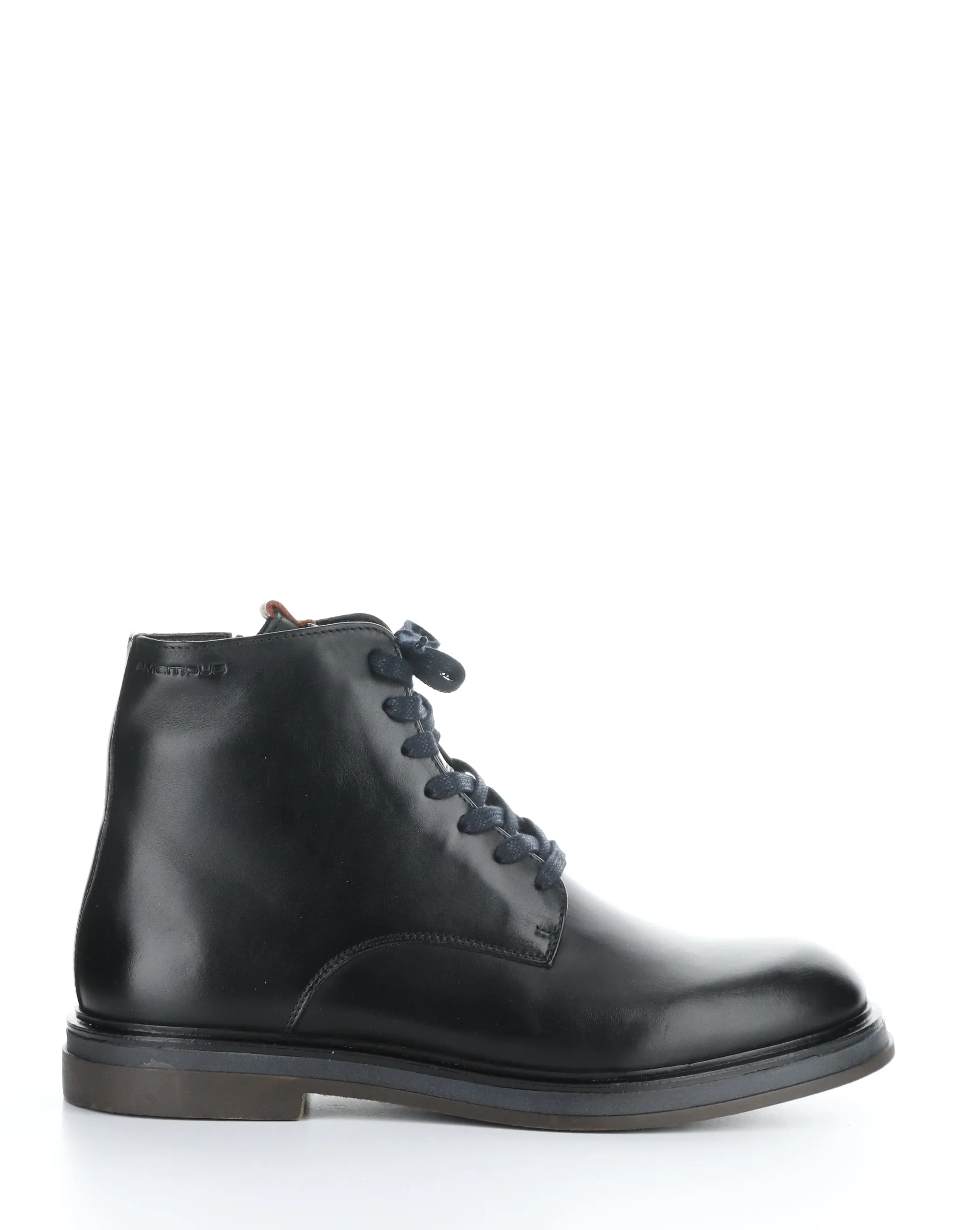 12325 BLACK Round Toe Boots