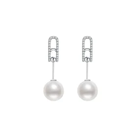 18K Solid Gold Edison Pearl Earrings KE00027