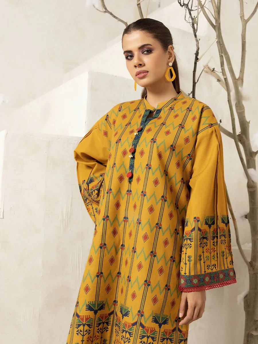 1pc Printed Khaddar Shirt - (KKPR-002)