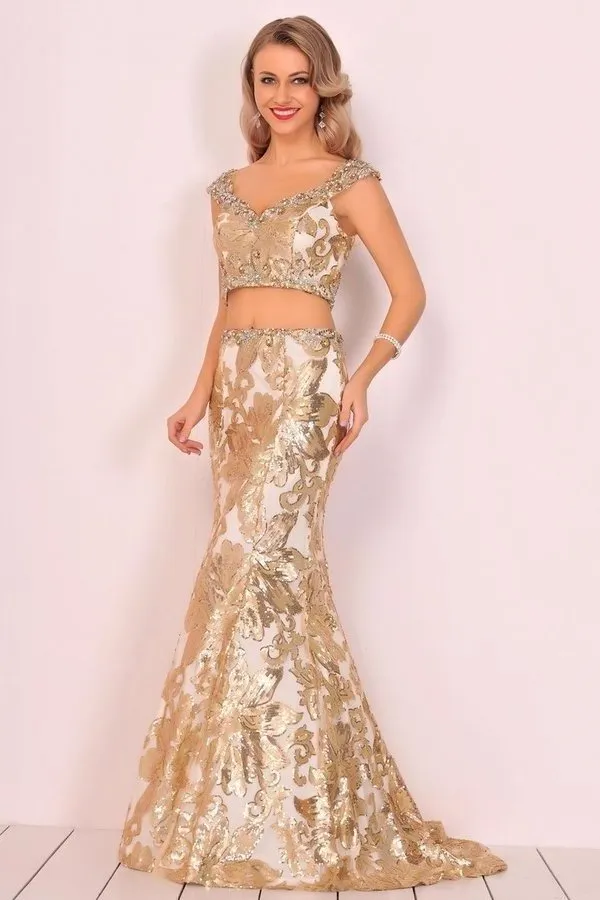 2024 Prom Dresses V Neck Mermaid PY9F1JH5