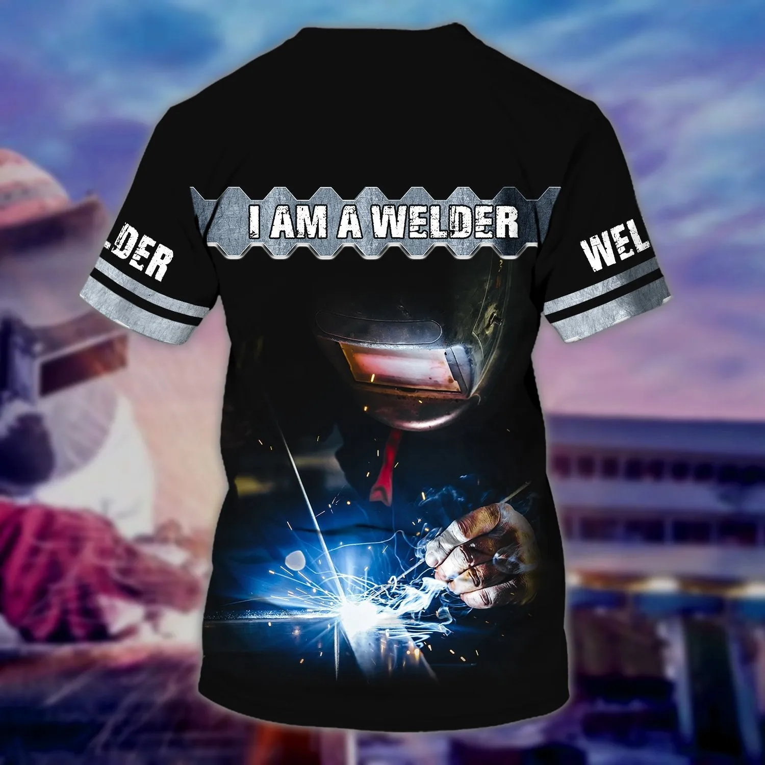 3D All Over Print Custom Name Welder Shirt, I'm a Welder, Job Welder Worker Shirt