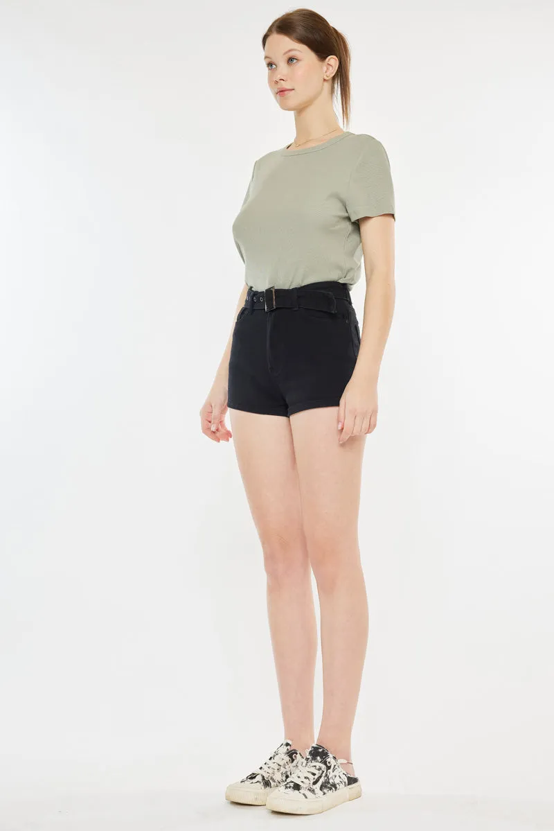 Abby High Rise Belted Shorts