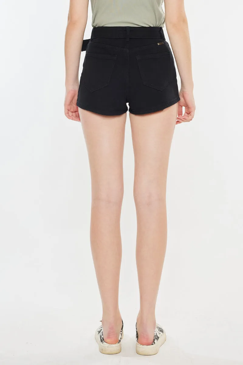 Abby High Rise Belted Shorts