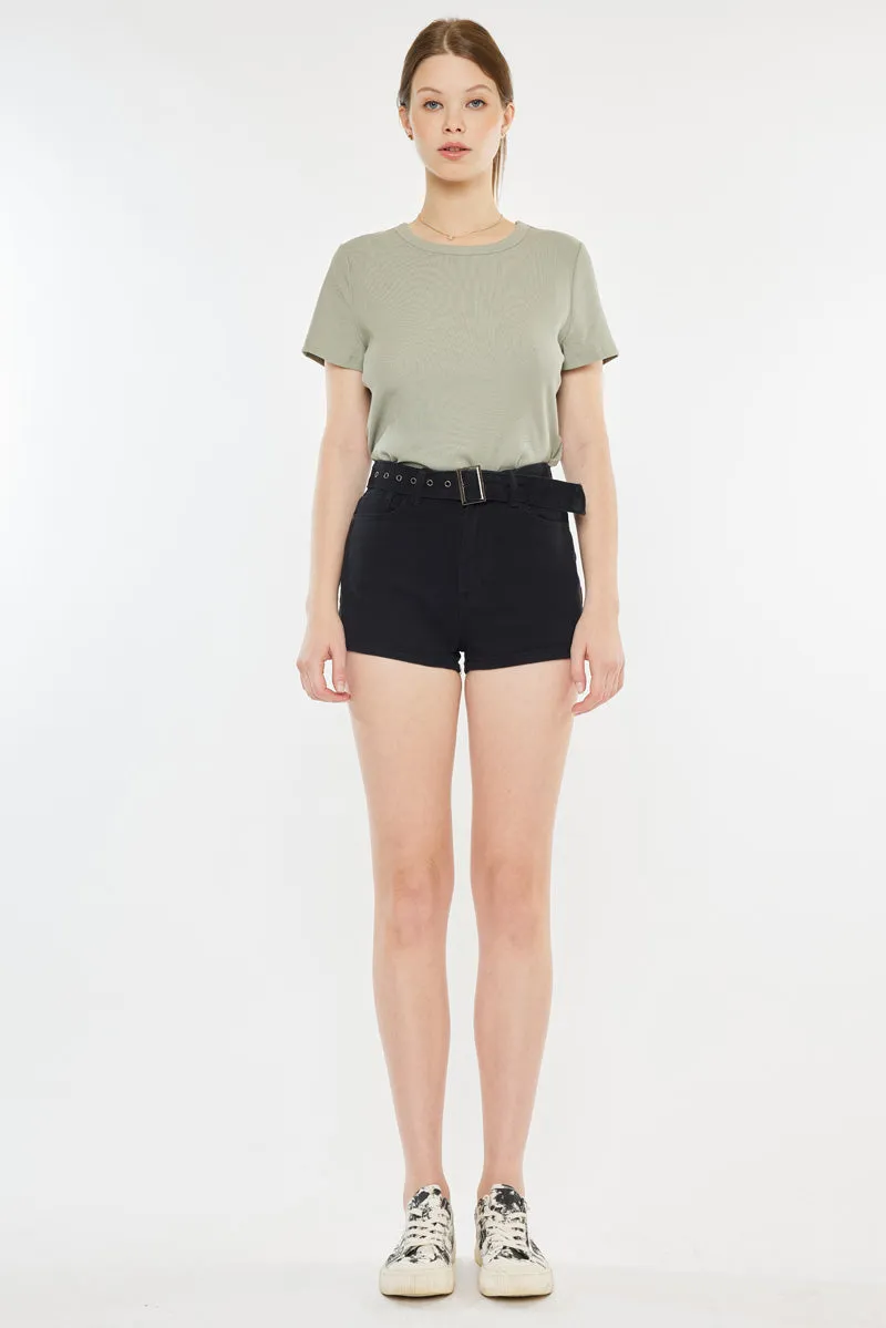 Abby High Rise Belted Shorts