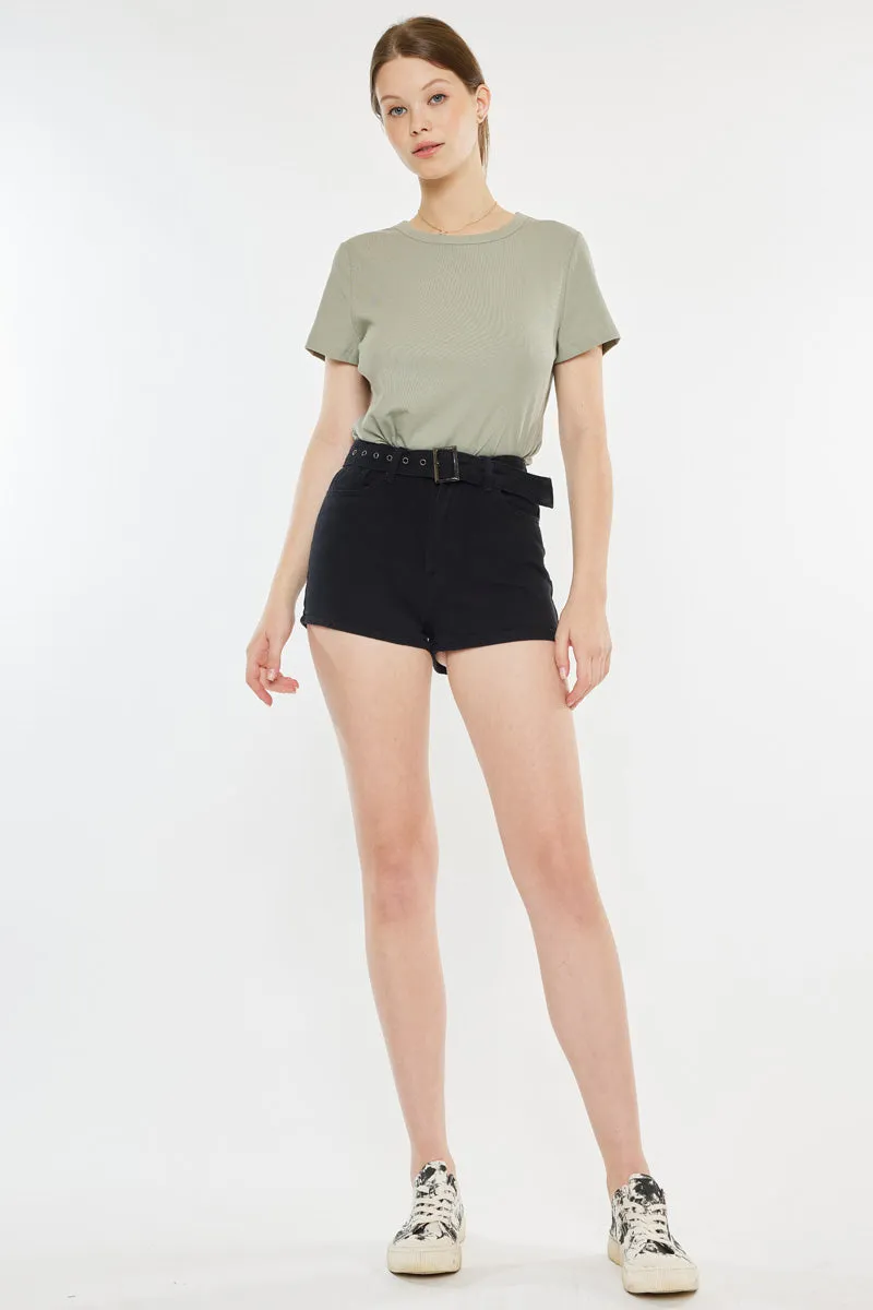 Abby High Rise Belted Shorts