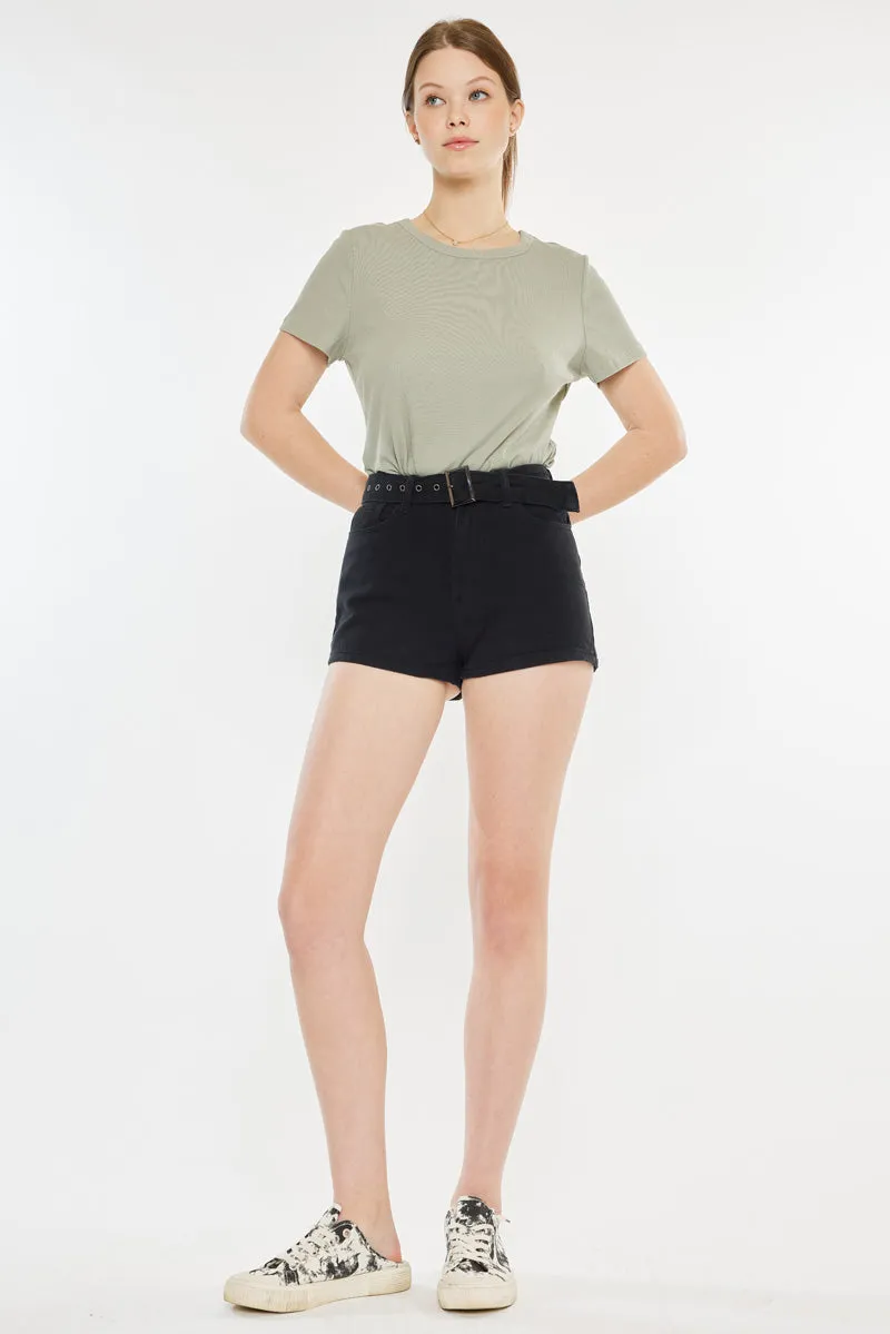 Abby High Rise Belted Shorts