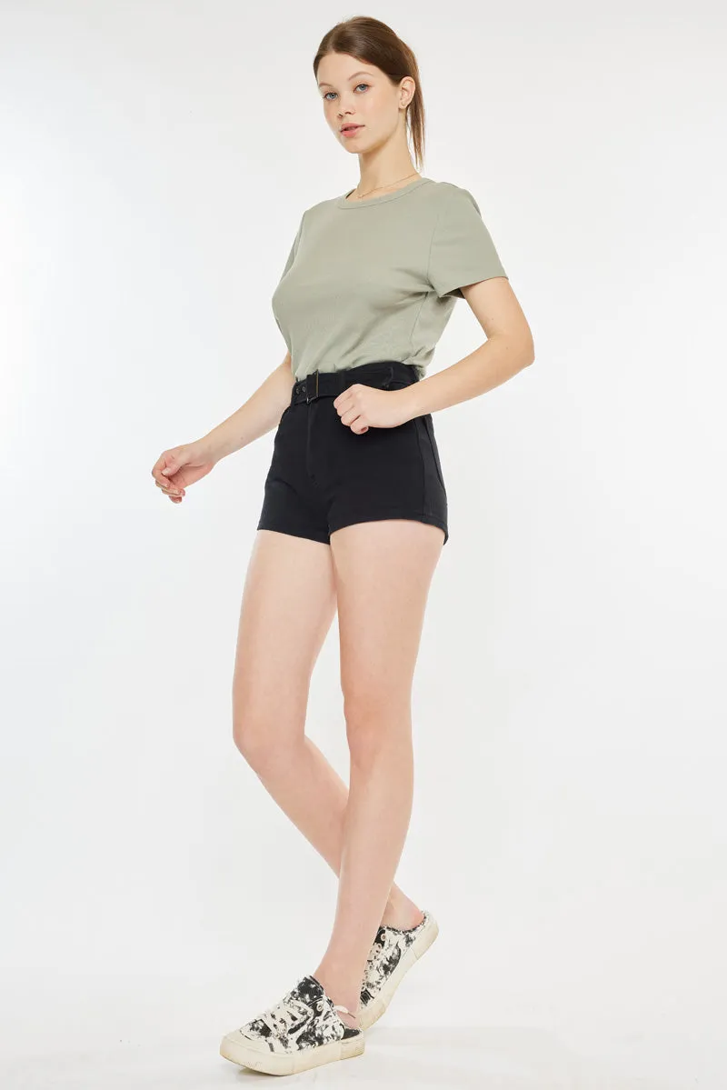 Abby High Rise Belted Shorts