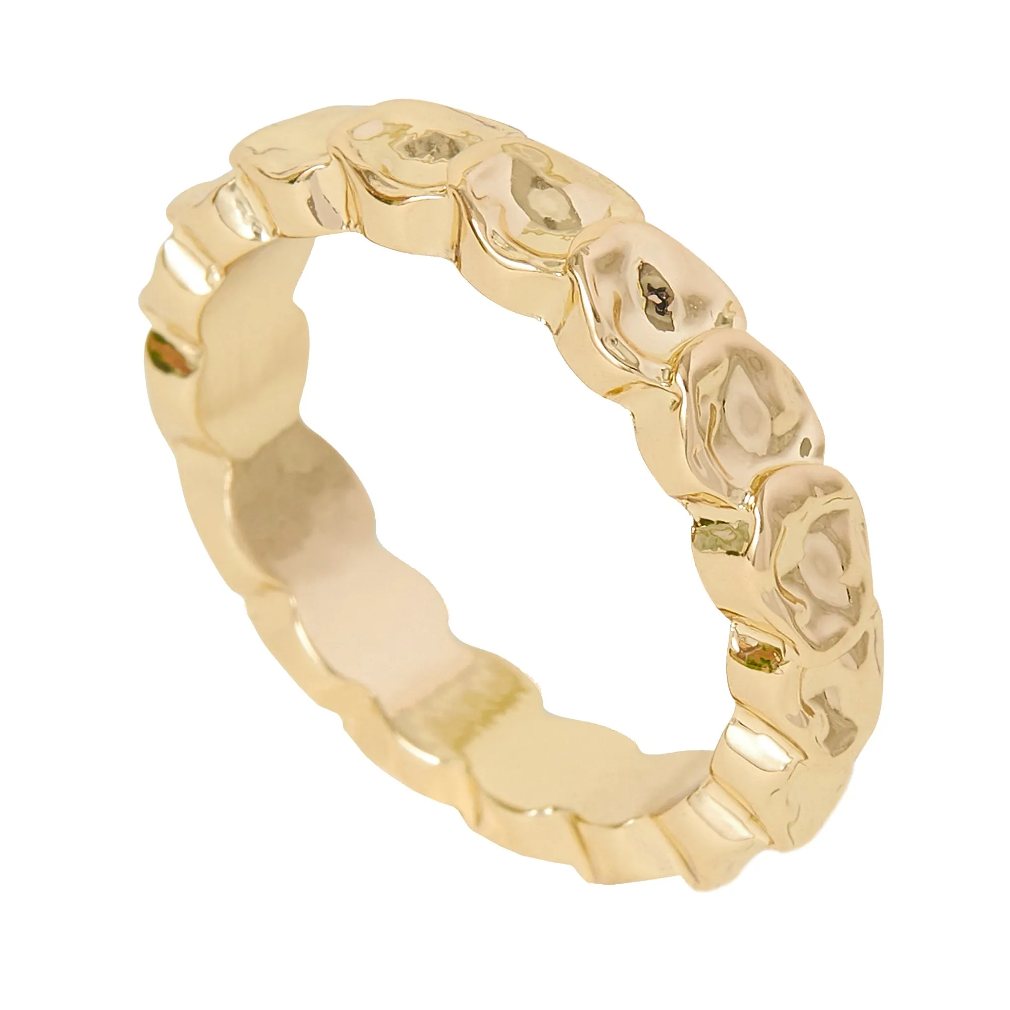 Accessorize London Women's Textured Circles Rings Gold-Small