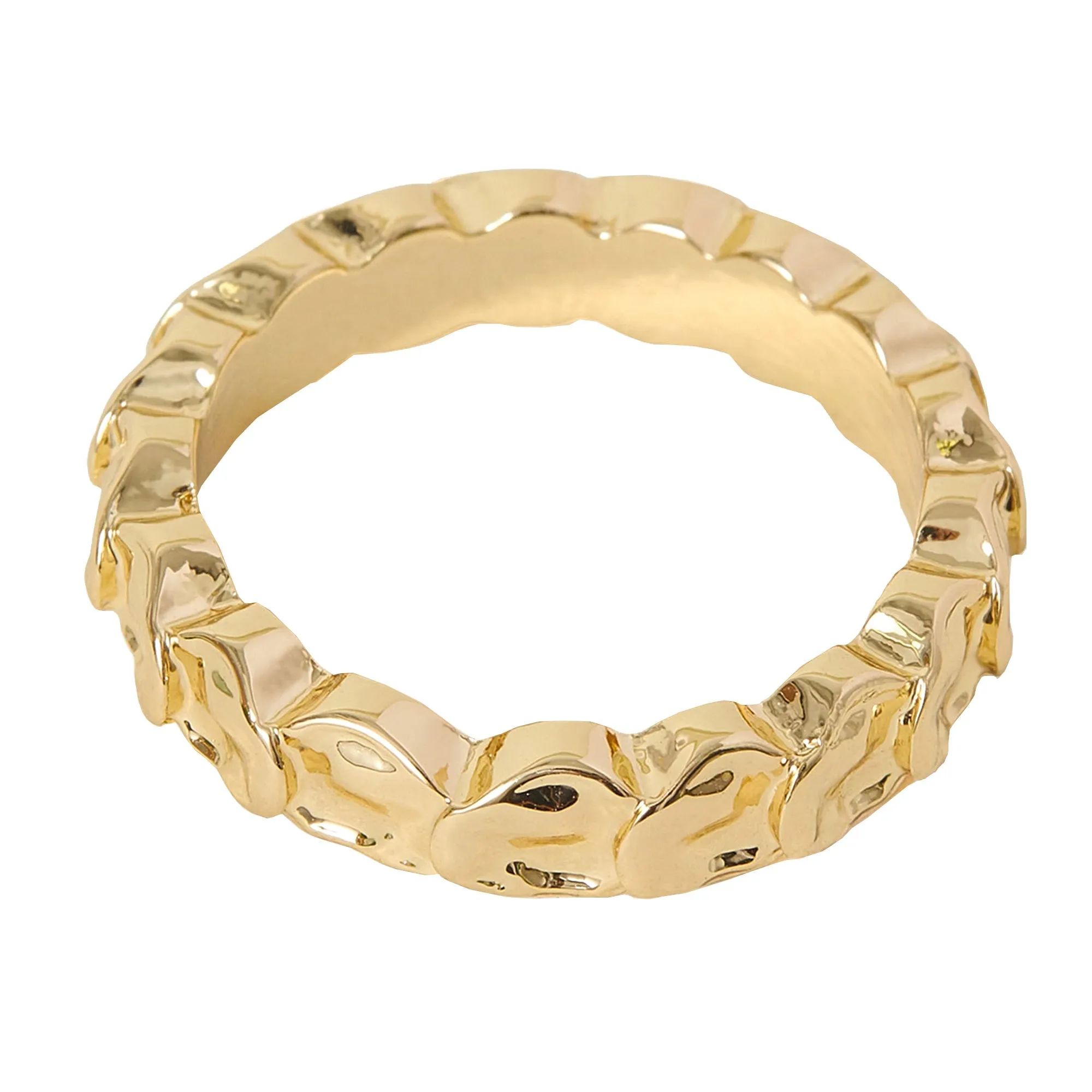 Accessorize London Women's Textured Circles Rings Gold-Small