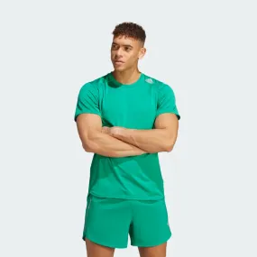 Adidas Designed 4 Running Tee - Court Green