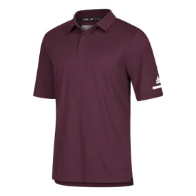 adidas Men's Maroon/White Team Iconic Coaches Polo