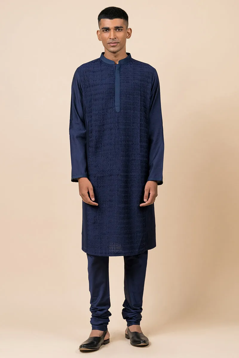 All Over Textured Kurta Set