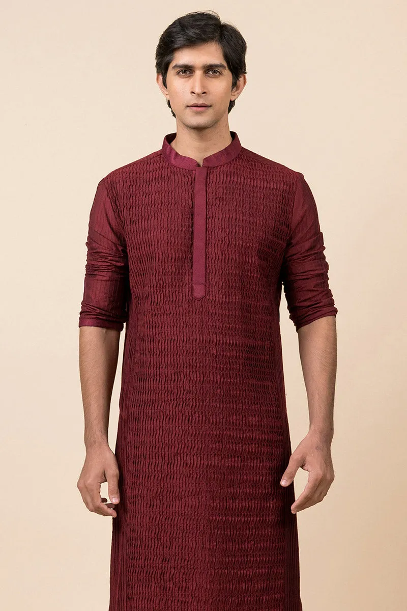 All Over Textured Kurta Set