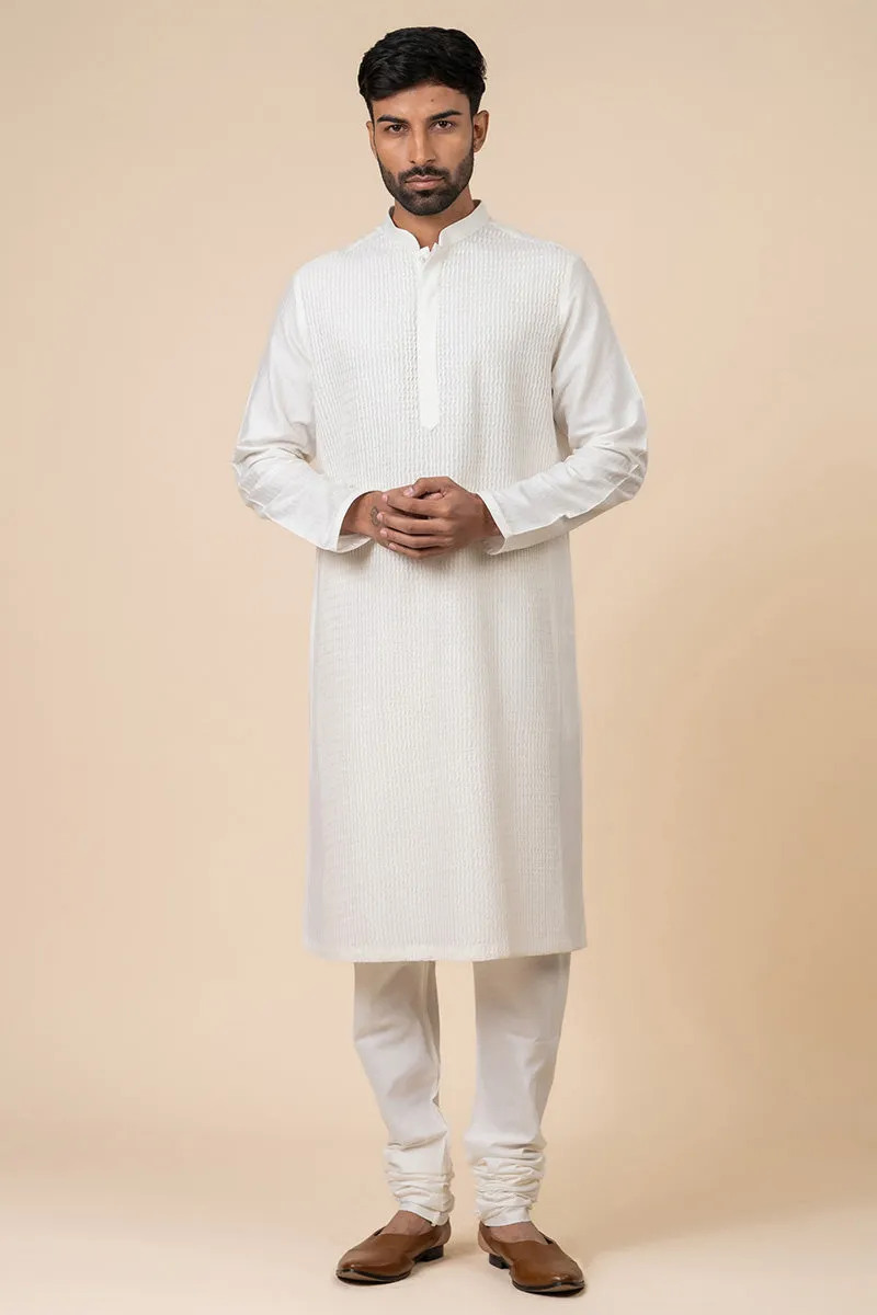 All Over Textured Kurta Set