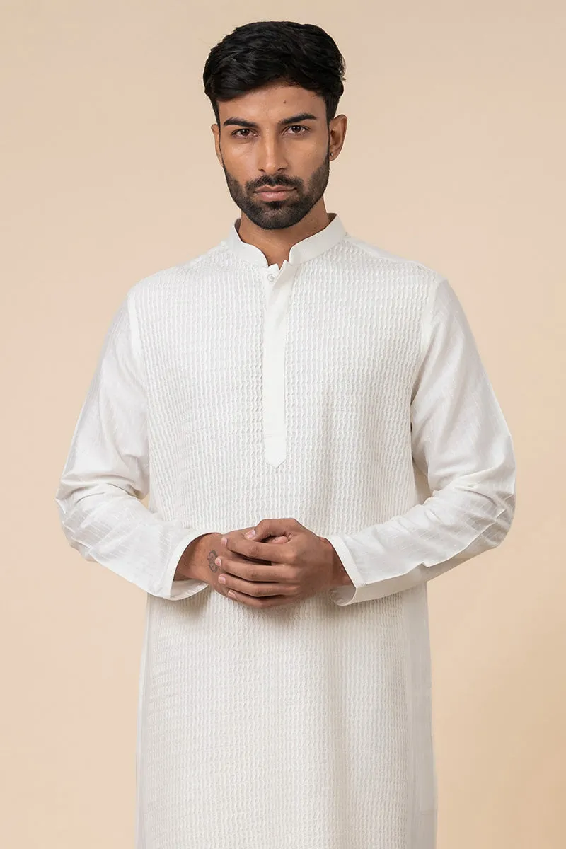 All Over Textured Kurta Set