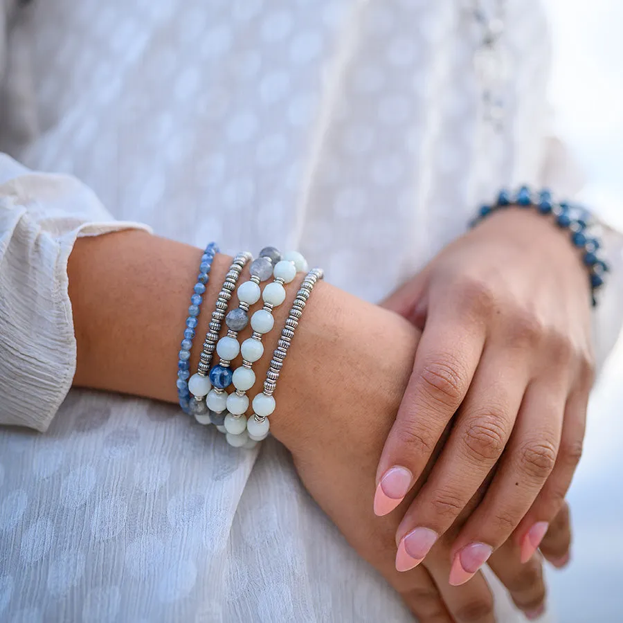 Amazonite 27 Bead Wrap Mala Bracelet