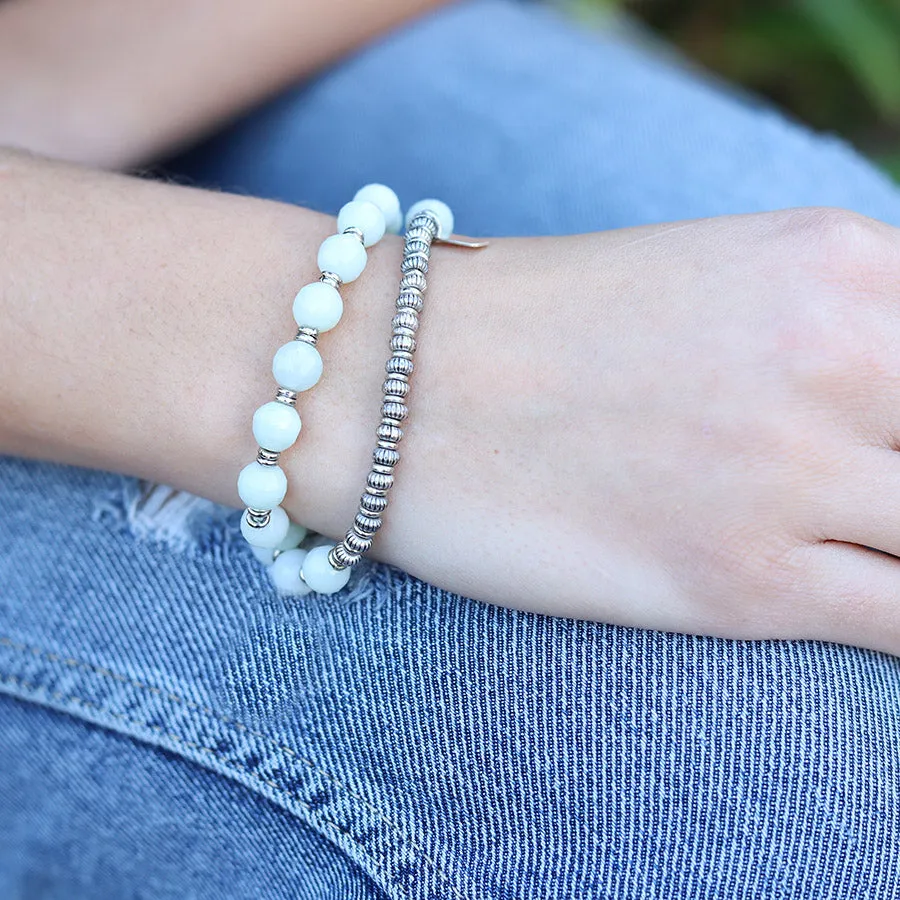 Amazonite 27 Bead Wrap Mala Bracelet