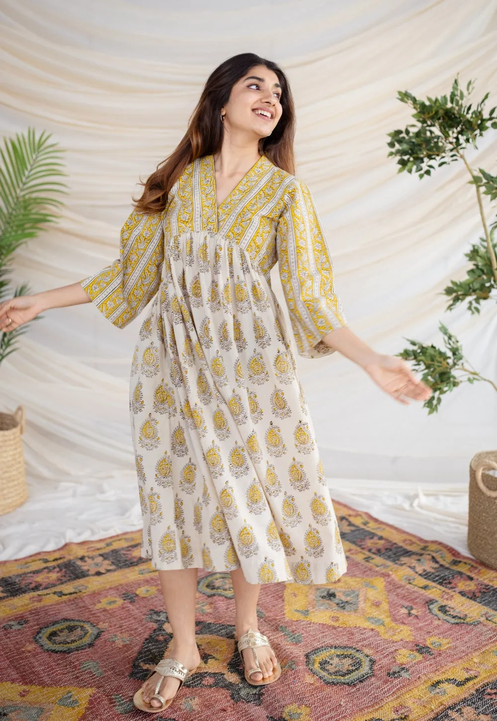 Anaisha Bagru Cotton Dress