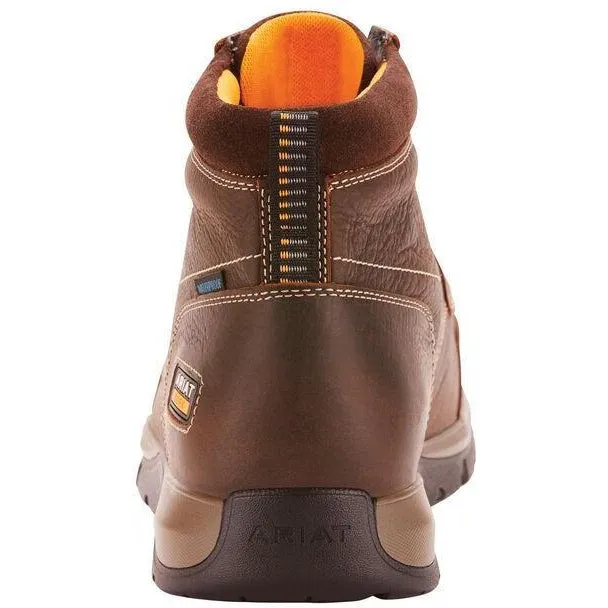 Ariat Men's Edge LTE Chukka 6 Comp Toe Western Work Boot- Brown - 10024953