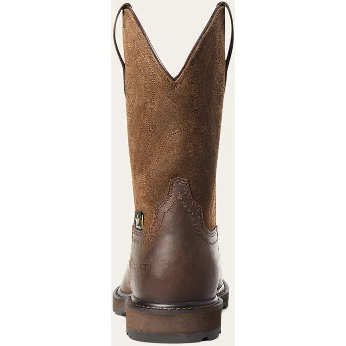 Ariat Men's Groundbreaker ST Metguard Western Work Boot - Brown - 10036107