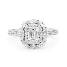 Art deco style diamond ring