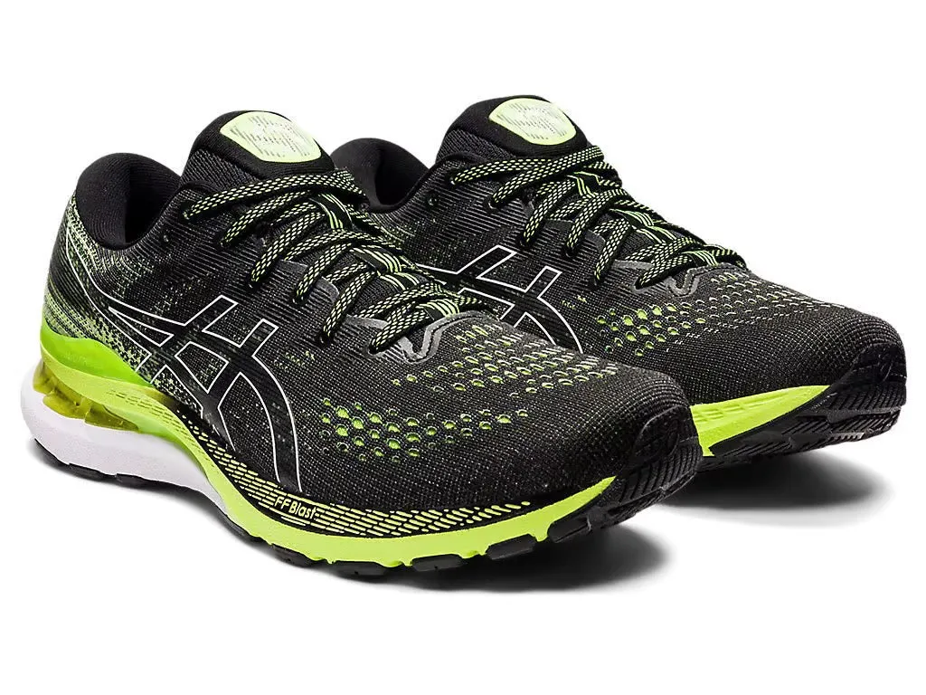 Asics Men's GEL-KAYANO 28 Wide - BLACK/HAZARD GREEN