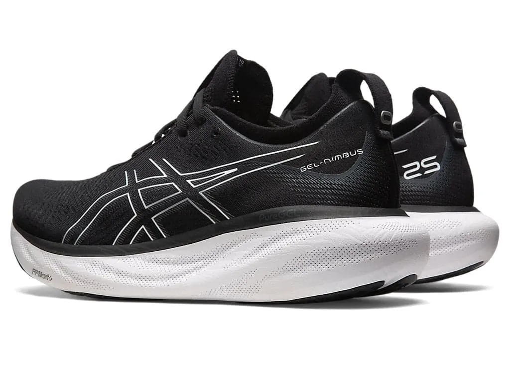 Asics Men's GEL-NIMBUS 25 WIDE - BLACK/PURE SILVER