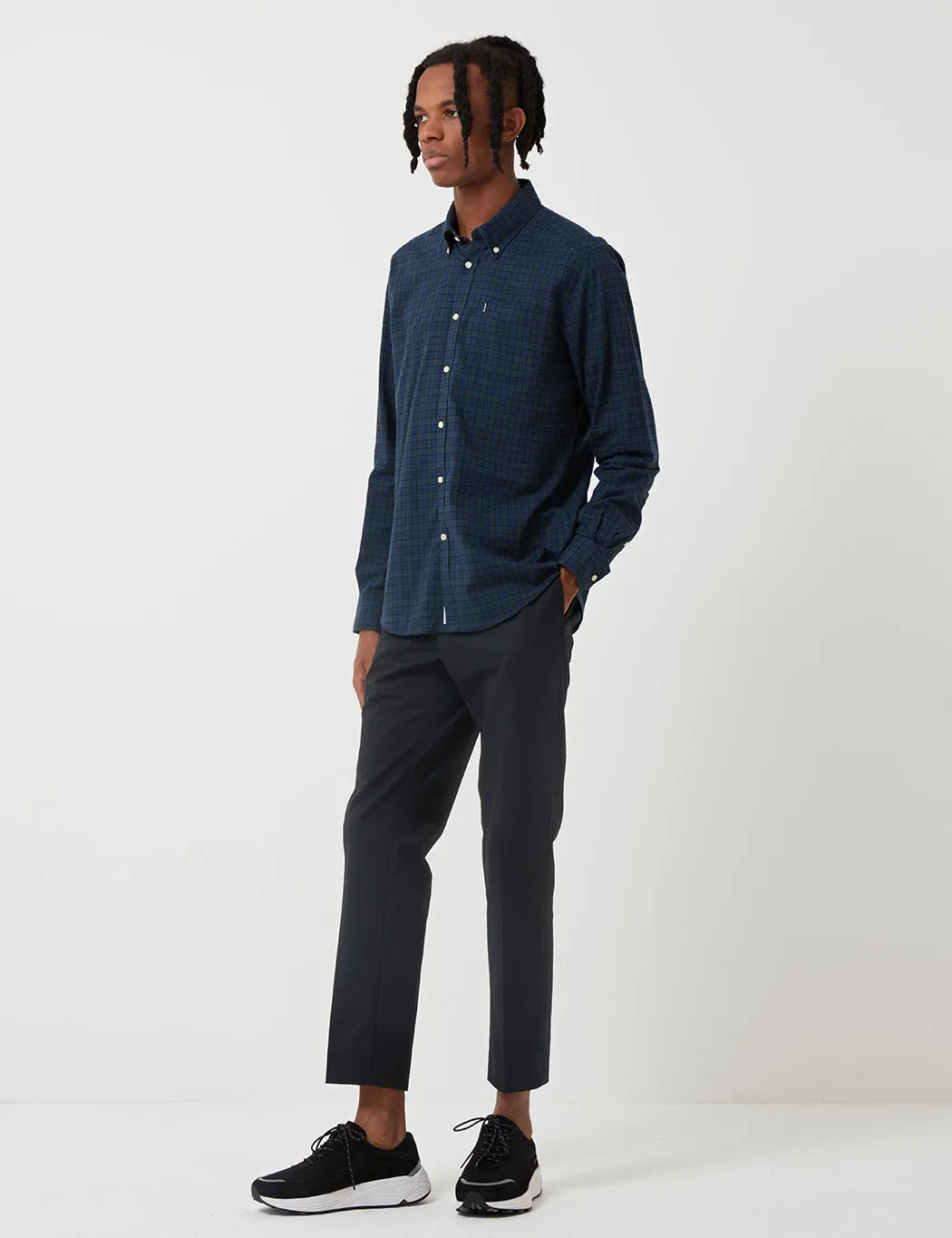 Barbour Stapleton Dalton Check Shirt - Navy Blue