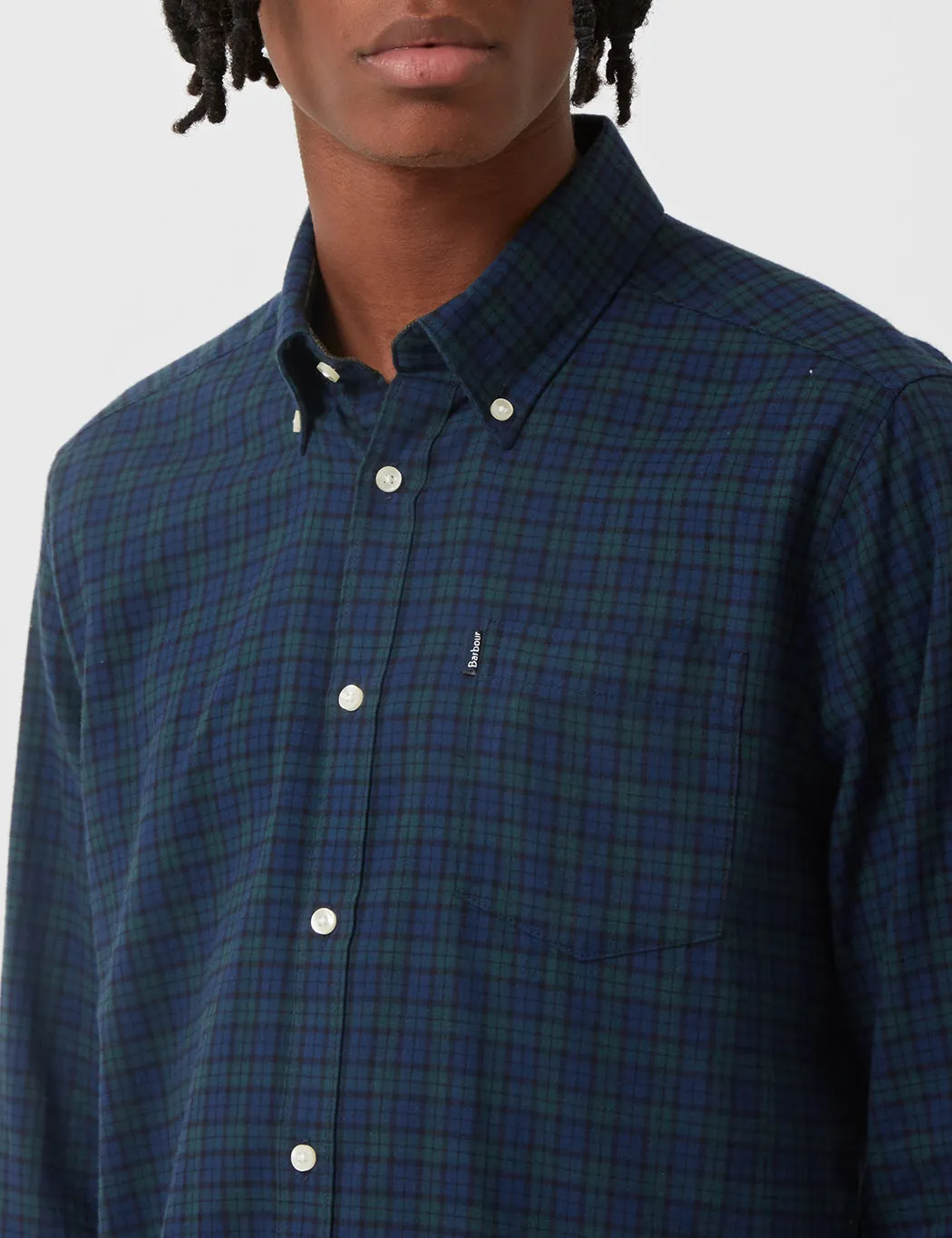 Barbour Stapleton Dalton Check Shirt - Navy Blue