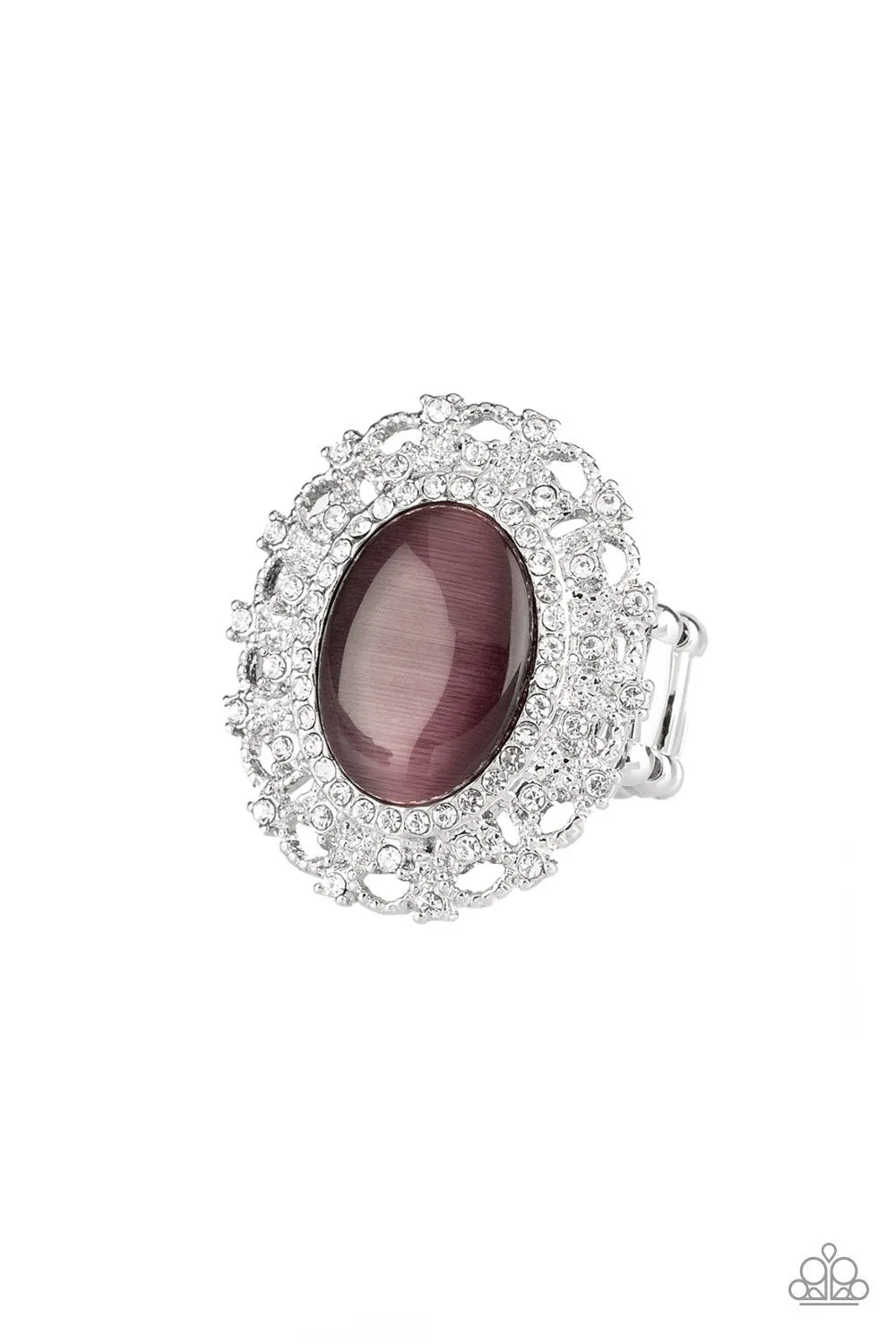 Baroque The Spell Purple Moonstone Ring - Paparazzi Accessories