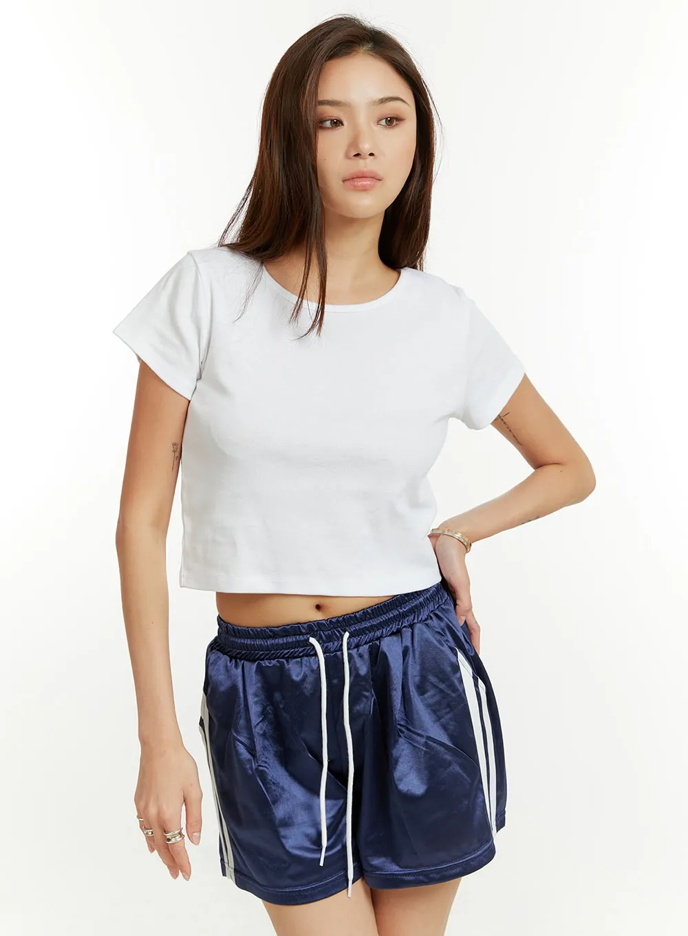 Basic Cotton Crop Tee CU421