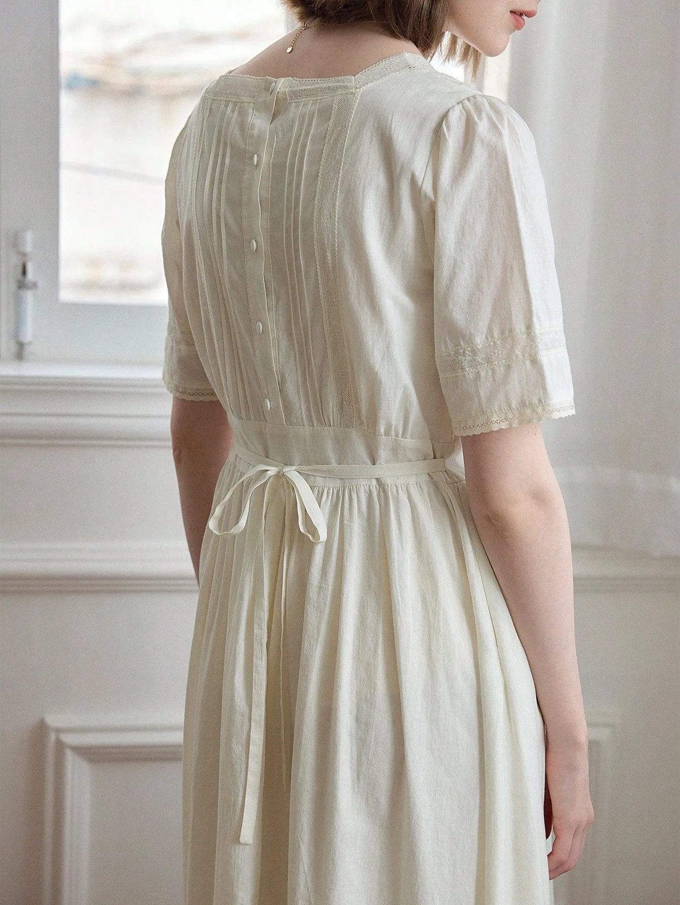 British Gardens, Embroidered Dress