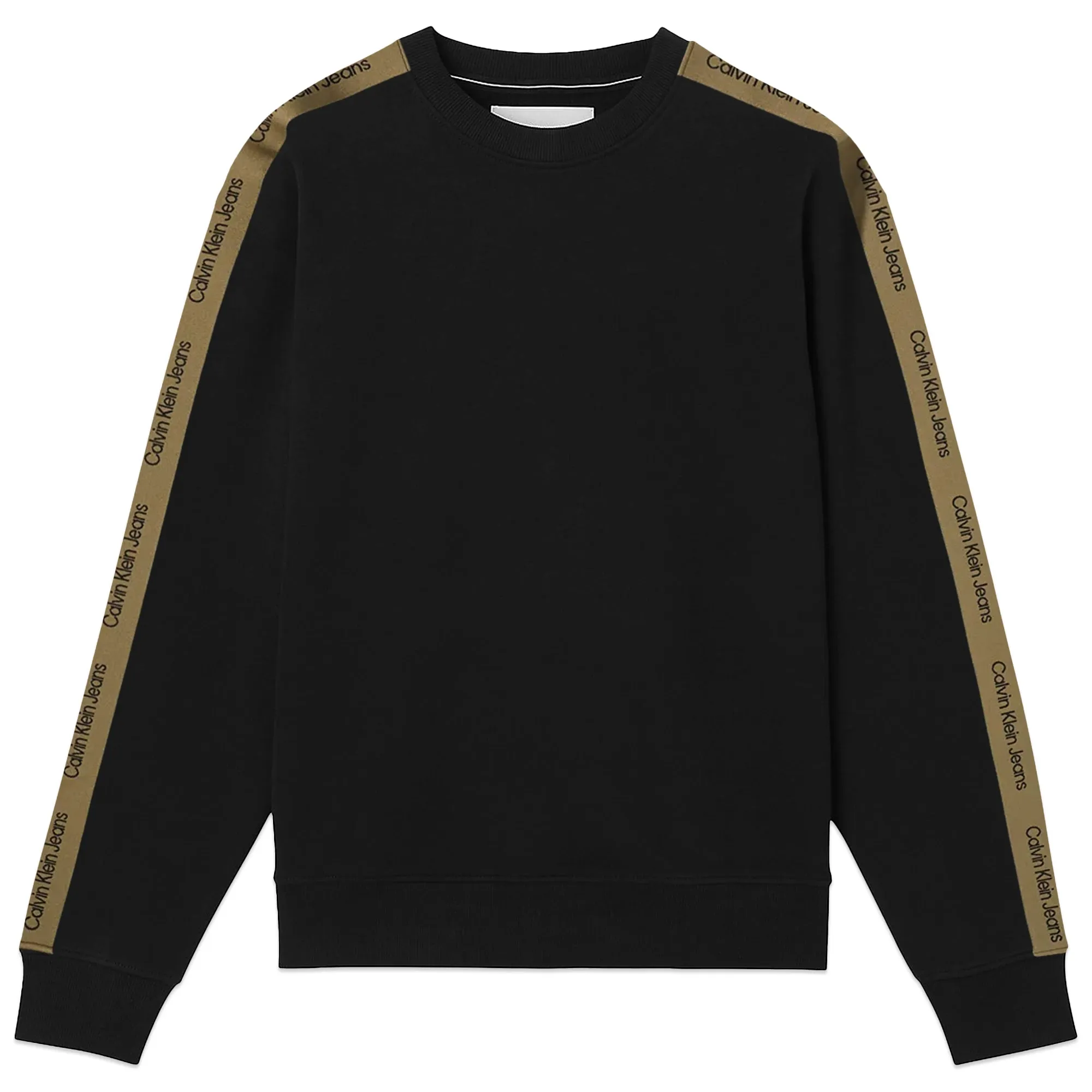 Calvin Klein Contrast Tape Crew Sweat - Black