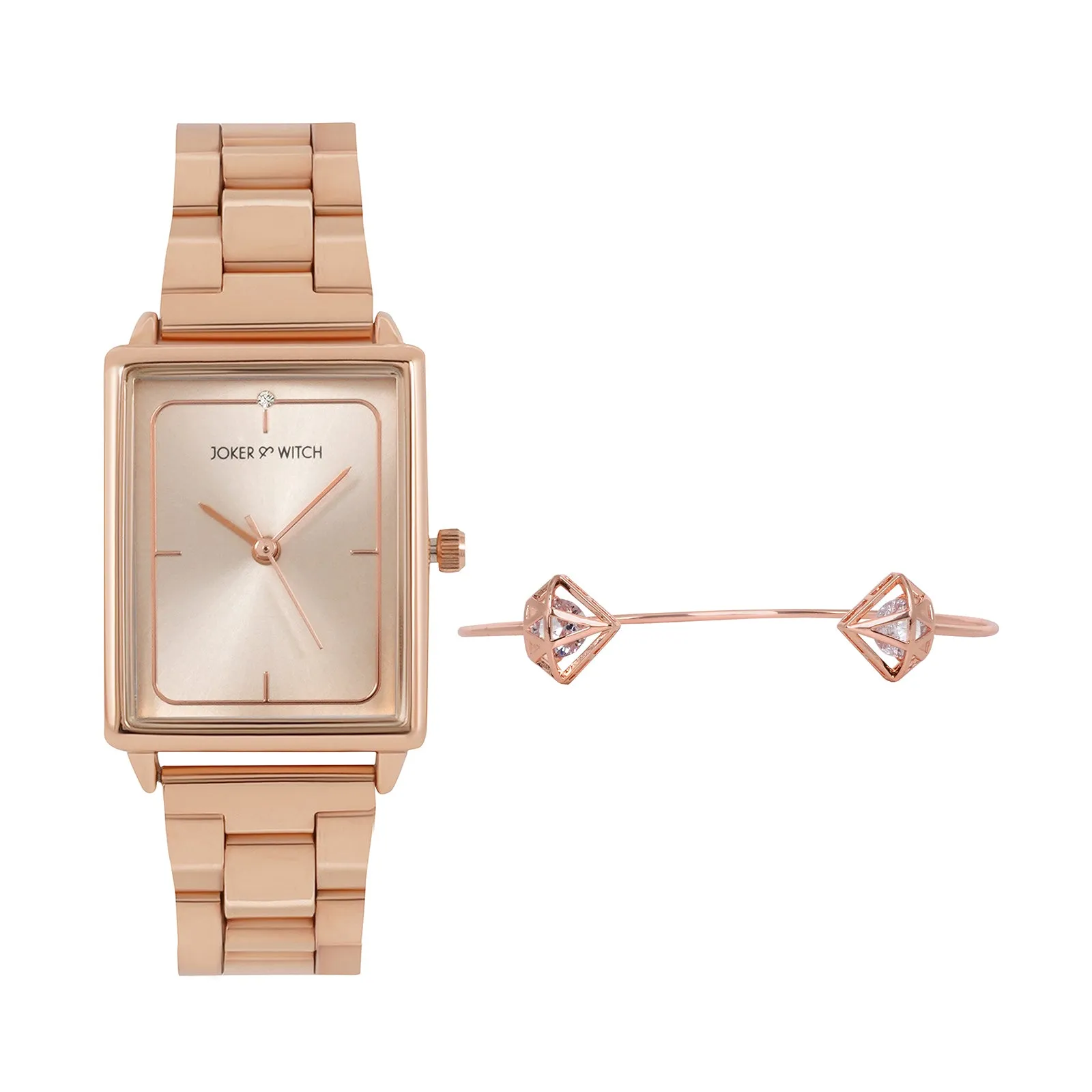 Capri Rosegold Watch Bracelet Stack