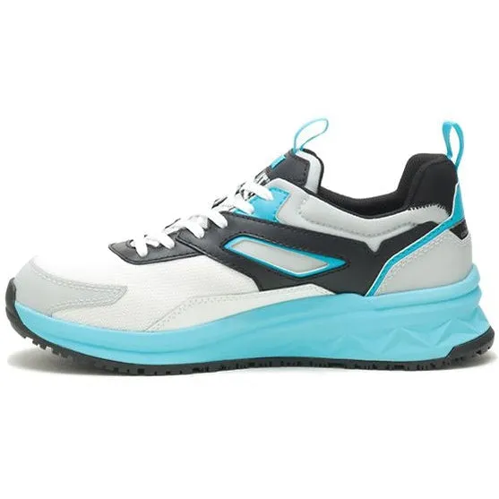 CAT Men's Streamline Runner CCT Slip Resist Work Shoe -White/Blue- P91492