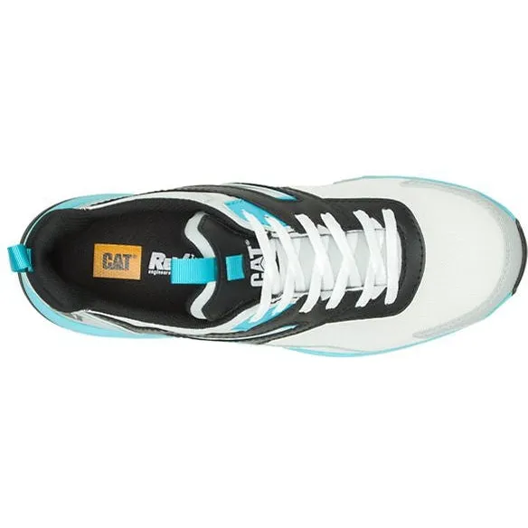 CAT Men's Streamline Runner CCT Slip Resist Work Shoe -White/Blue- P91492