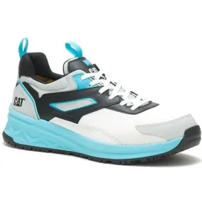 CAT Men's Streamline Runner CCT Slip Resist Work Shoe -White/Blue- P91492