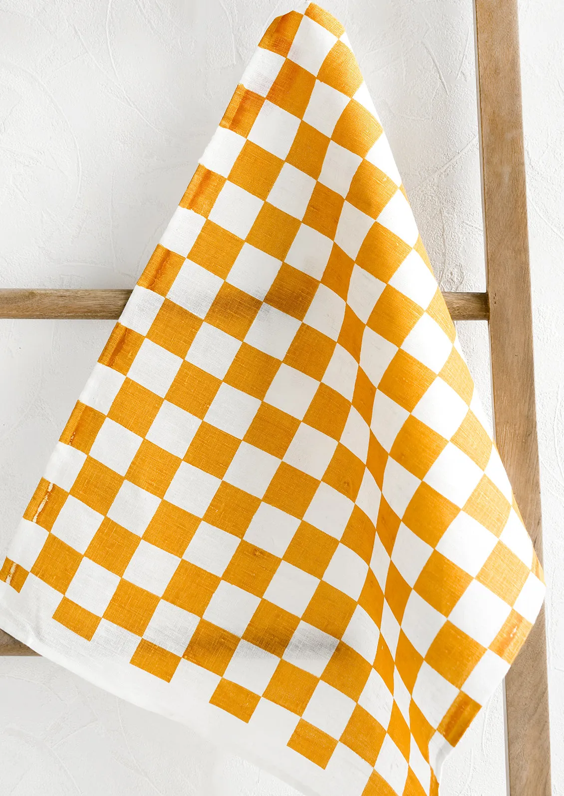 Checkered Linen Tea Towel