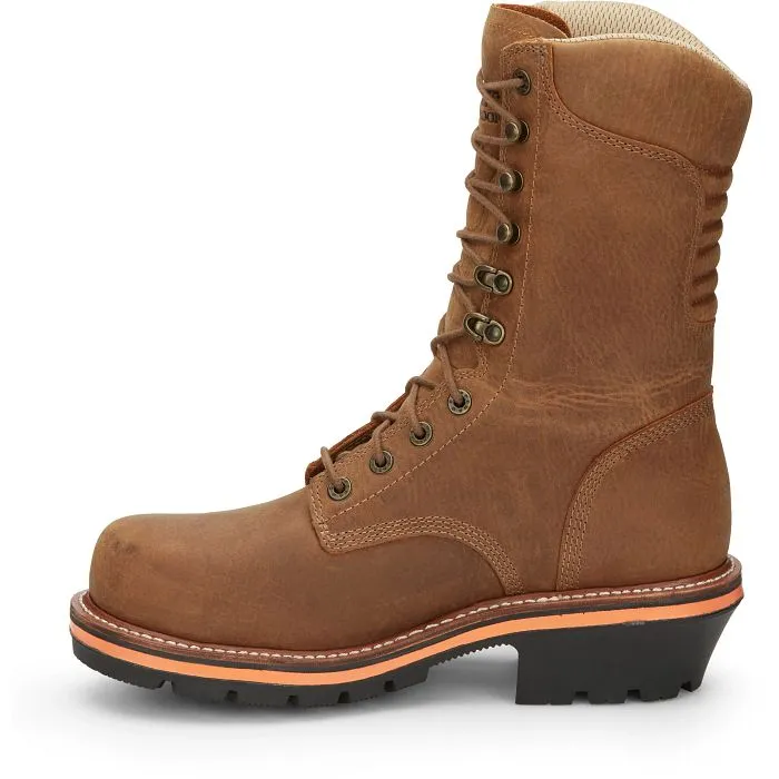 Chippewa Men's Thunderstruck 10 Nano Comp Toe Work Boot Brown- TH1030