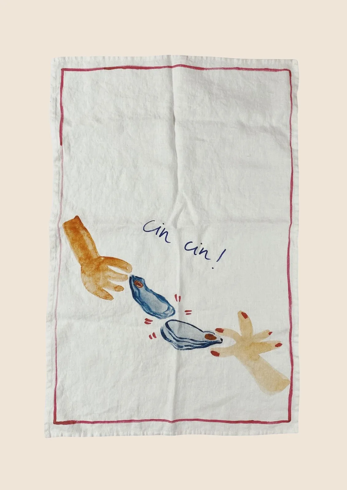 Cocktail Hour Linen Tea Towel