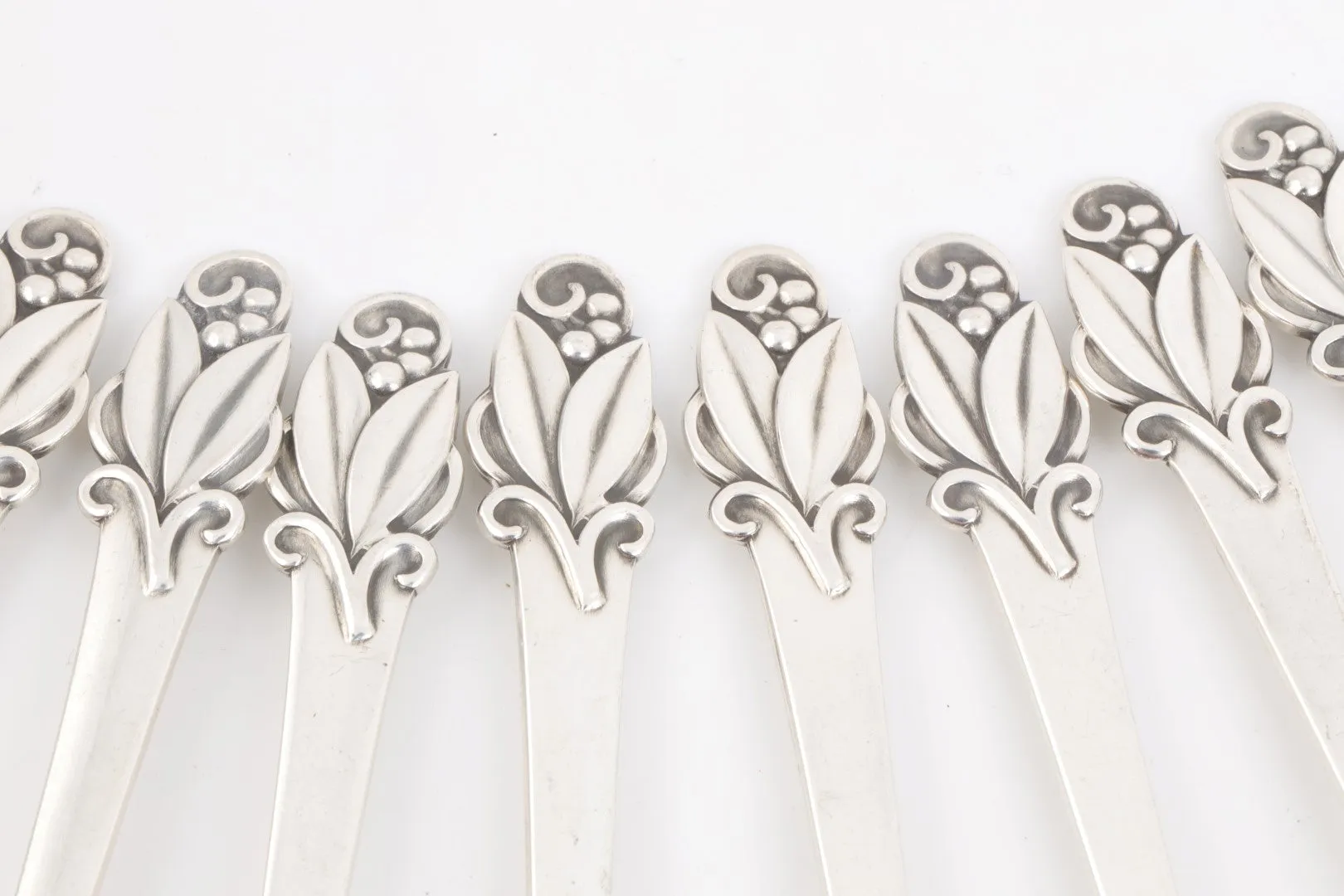 Cohr 925 Silver Coh4 Demitasse Spoons Set (83.14g.)