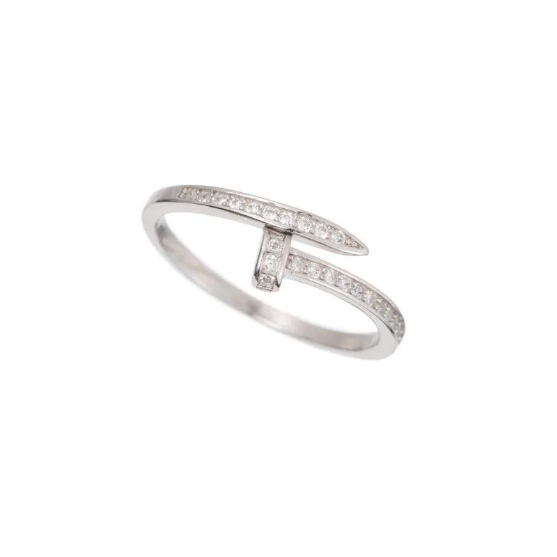 CZ Pavé Nail Wrap Ring