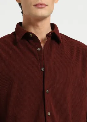 Decadant Maroon Corduroy Shirt