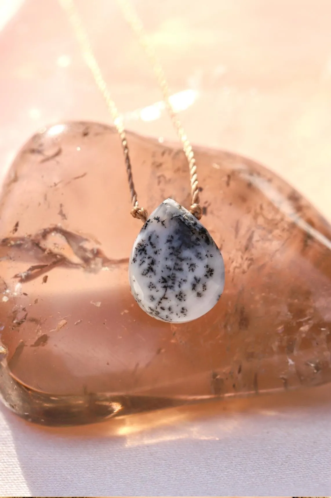 Dendrite Opal Luxe Necklace for Spiritual Awakening