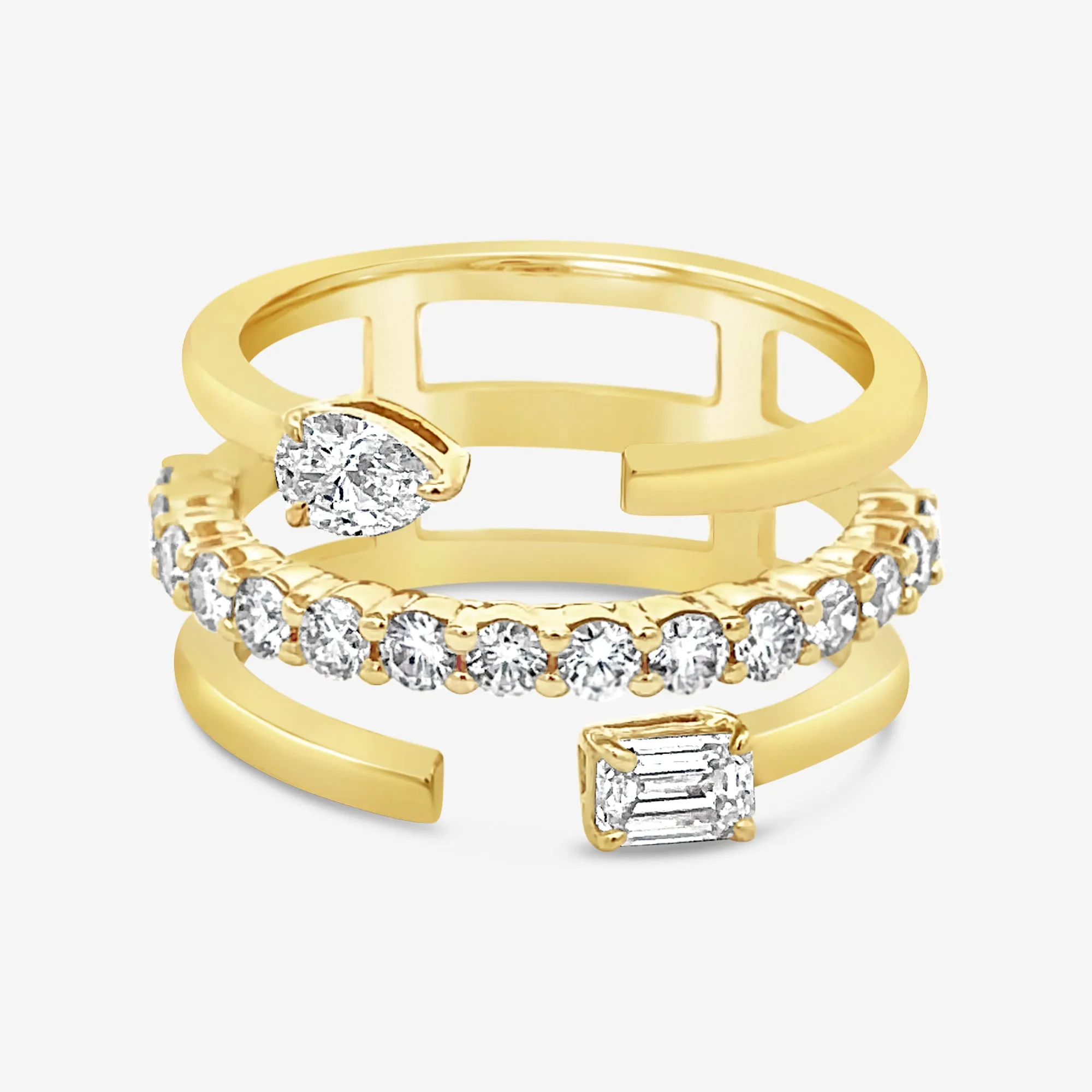 Diamond 3 in 1 Ring