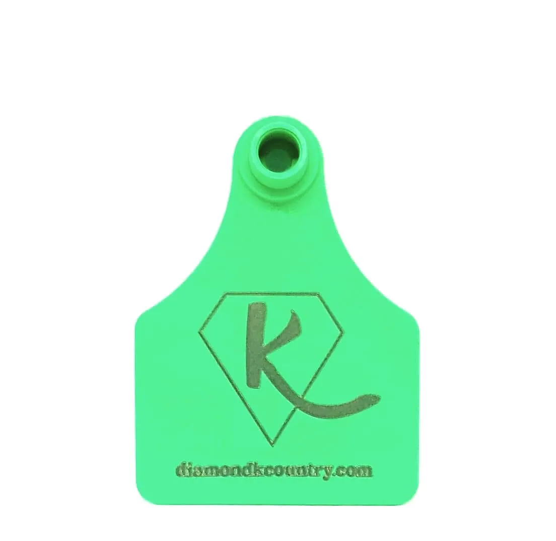 Diamond K Country Cattle Tag  Keyring