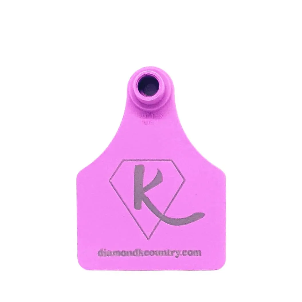 Diamond K Country Cattle Tag  Keyring