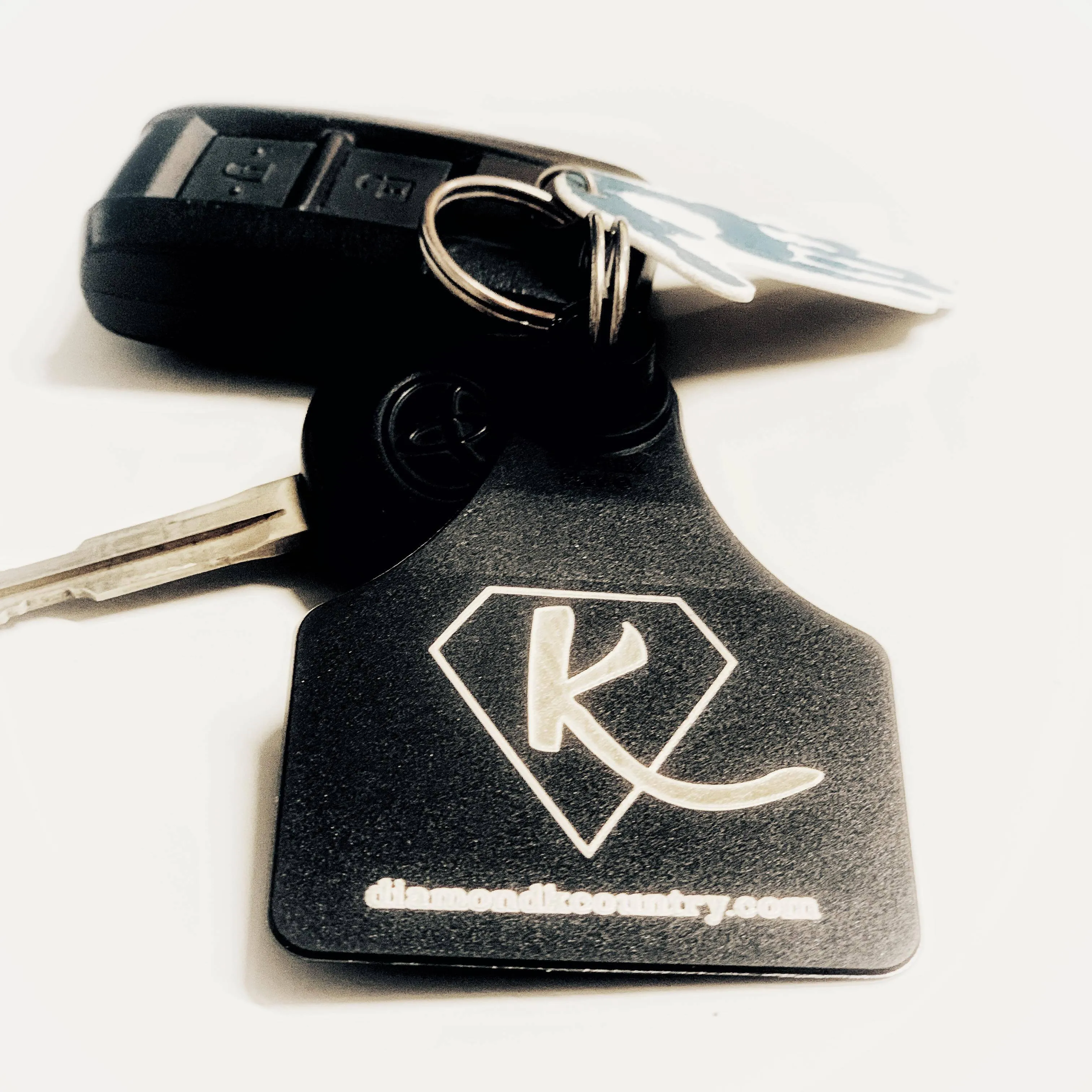 Diamond K Country Cattle Tag  Keyring