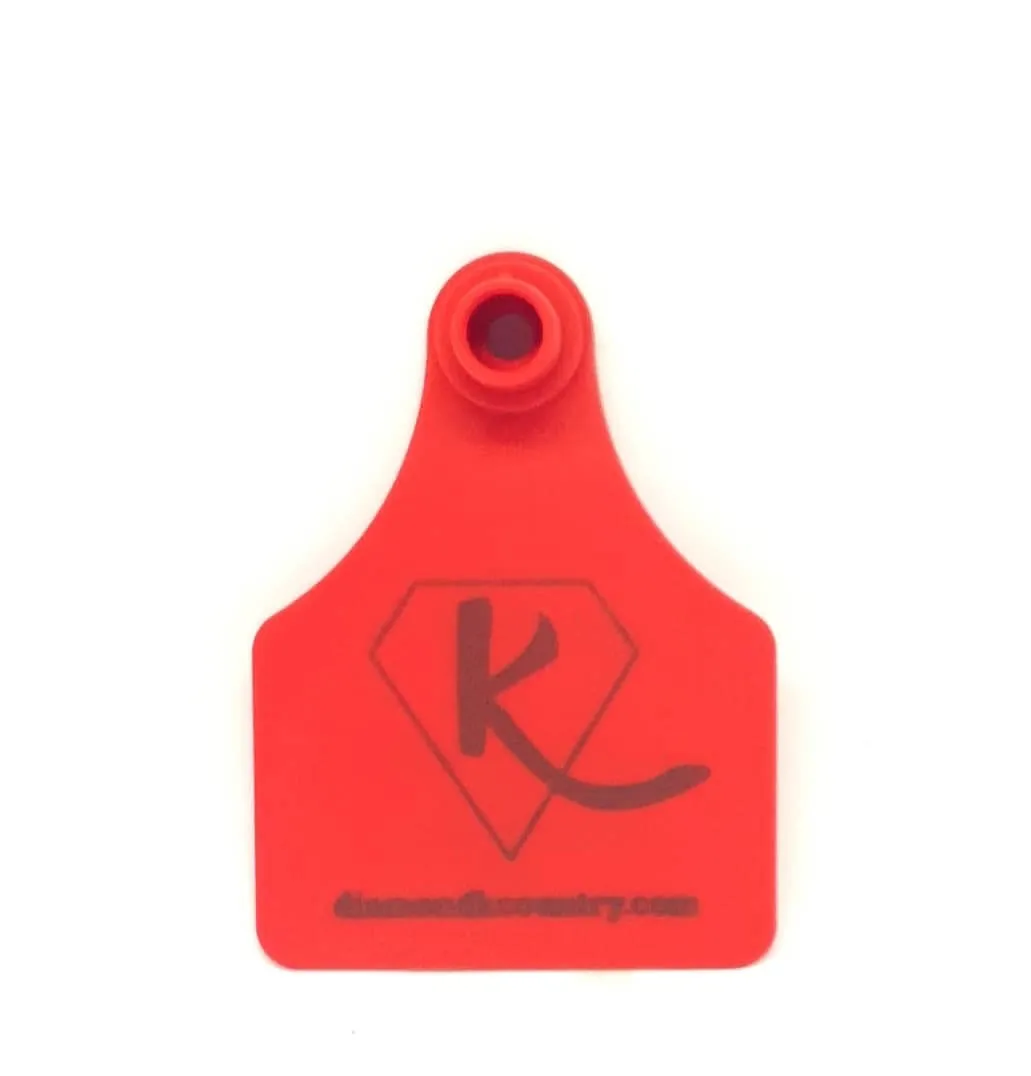 Diamond K Country Cattle Tag  Keyring