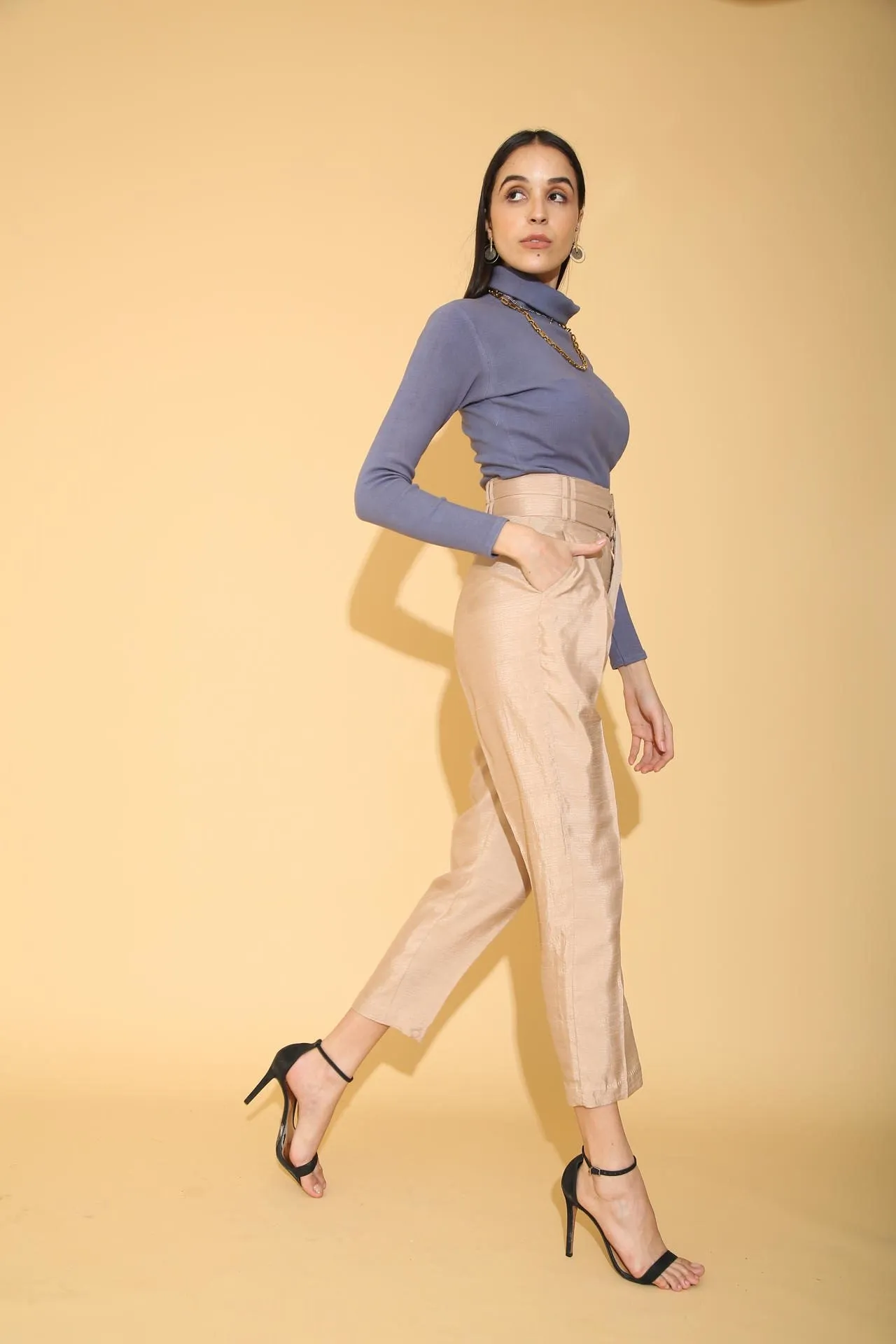 Double Belted Pencil Pants